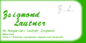 zsigmond lautner business card